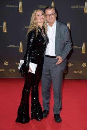 Katja Burkard with partner Hans Mahr at the German Television Award 2024 ceremony at the MMC Studios Cologne, 25 09 2024 Foto:xF.xKernx xFuturexImagex fernsehpreis_4728