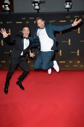 Özcan Cosar and Bastian Bielendorfer at the German Television Award 2024 ceremony at the MMC Studios Cologne, 25 09 2024 Foto:xF.xKernx xFuturexImagex fernsehpreis_4760