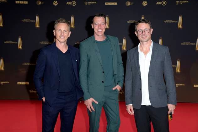 Jochen Breyer, Dominik Klein and Alexander Bommes at the presentation of the German Television Award 2024 at the MMC Studios Cologne, 25 09 2024 Foto:xF.xKernx xFuturexImagex fernsehpreis_4832