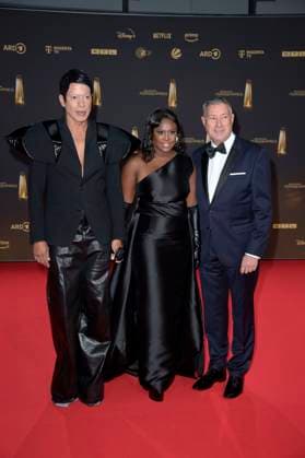 Jorge Gonzalez, Motsi Mabuse and Joachim Llambi at the German Television Awards 2024 ceremony in the MMC Studios Cologne, 25 09 2024 Foto:xF.xKernx xFuturexImagex fernsehpreis_4838