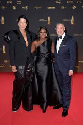 Jorge Gonzalez, Motsi Mabuse and Joachim Llambi at the German Television Awards 2024 ceremony in the MMC Studios Cologne, 25 09 2024 Foto:xF.xKernx xFuturexImagex fernsehpreis_4839