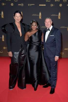 Jorge Gonzalez, Motsi Mabuse and Joachim Llambi at the German Television Awards 2024 ceremony in the MMC Studios Cologne, 25 09 2024 Foto:xF.xKernx xFuturexImagex fernsehpreis_4840