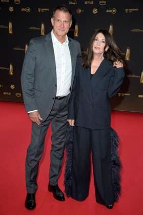 Iris Berben with partner Heiko Kiesow at the German Television Award 2024 ceremony at the MMC Studios Cologne, 25 09 2024 Foto:xF.xKernx xFuturexImagex fernsehpreis_4858