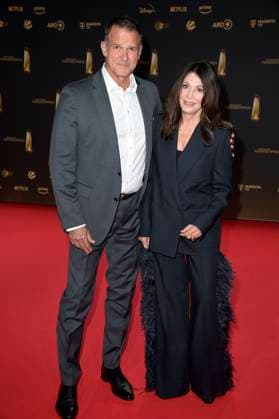 Iris Berben with partner Heiko Kiesow at the German Television Award 2024 ceremony at the MMC Studios Cologne, 25 09 2024 Foto:xF.xKernx xFuturexImagex fernsehpreis_4859