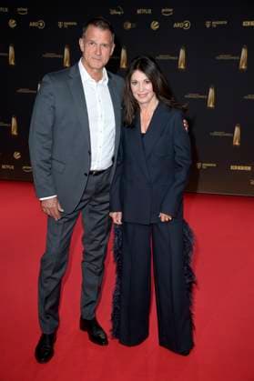 Iris Berben with partner Heiko Kiesow at the German Television Award 2024 ceremony at the MMC Studios Cologne, 25 09 2024 Foto:xF.xKernx xFuturexImagex fernsehpreis_4862
