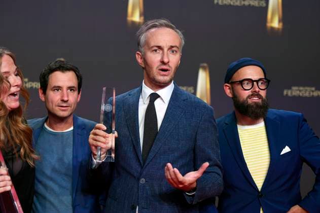 Jan Böhmermann and team at the German Television Award 2024 ceremony in the MMC Studios Cologne, 25 09 2024 Foto:xF.xKernx xFuturexImagex fernsehpreis_4877
