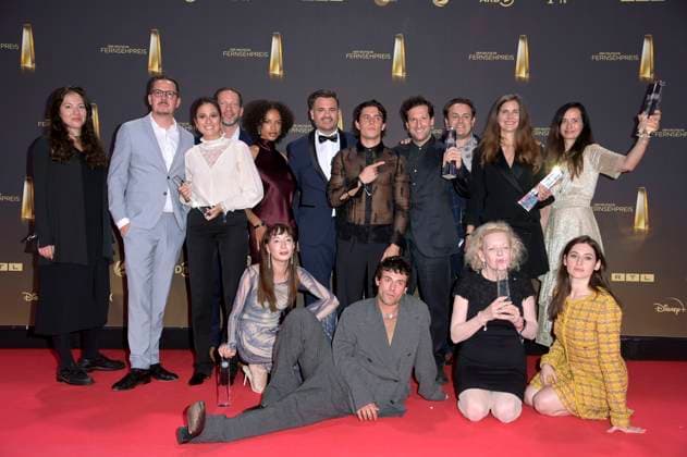 Aaron Altaras, Sunnyi Melles and Deleila Piasko with the cast of the TV series Die Zweiflers at the German Television Award 2024 ceremony at the MMC Studios Cologne, 25 09 2024 Foto:xF.xKernx xFuturexImagex fernsehpreis_4884