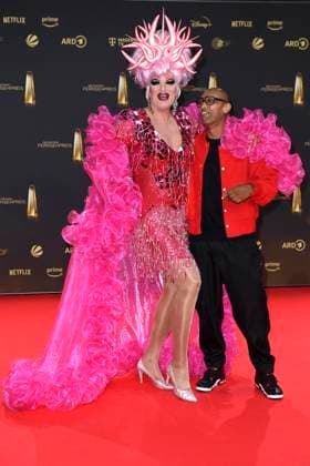 Olivia Jones and Amiaz Habtu at the German Television Award Ceremony on 25 09 2024 in Cologne German Television Award Ceremony 2024 in Cologne