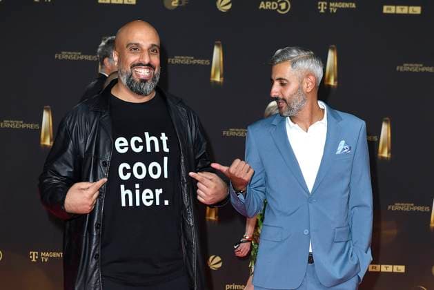 Abdelkarim Zemhoute and Michael Abdullahi at the German Television Award Ceremony on 25 09 2024 in Cologne German Television Award Ceremony 2024 in Cologne