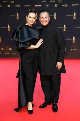 Tim Raue and Katharina Wolschner at the German Television Award ceremony on 25 September 2024 in Cologne German Television Award ceremony 2024 in Cologne