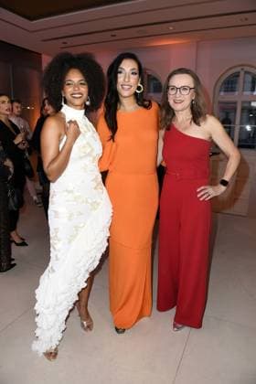 BRIGITTE AWARD 2024 Aminata Belli, Tijen Onaran and Sigrid Evelyn Nikutta at the BRIGITTE AWARD 2024 at the Bertelsmann Representative Office in Berlin Copyright: xEventpressxBerndtx