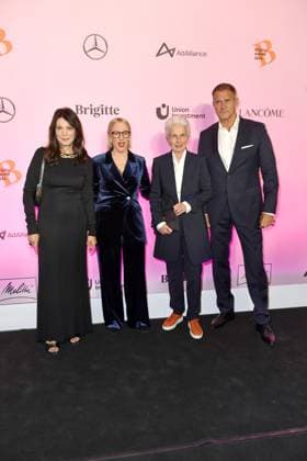 BRIGITTE AWARD 2024 Iris Berben, Susanna Riethmüller Editor-in-Chief BRIGITTE , Dr. Marie Agnes Strack Zimmermann and Heiko Kiesow at the BRIGITTE AWARD 2024 in the Bertelsmann Representative Office in Berlin Copyright: xEventpressxBerndtx