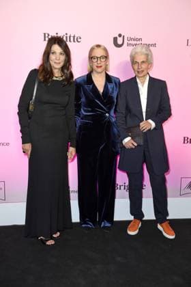 BRIGITTE AWARD 2024 Iris Berben, Susanna Riethmüller Editor-in-Chief BRIGITTE , Dr. Marie Agnes Strack Zimmermann at the BRIGITTE AWARD 2024 in the Bertelsmann Representative Office in Berlin Copyright: xEventpressxBerndtx
