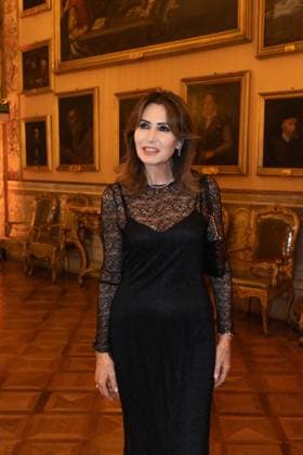 **NO WEB AND NEWSPAPERS ONLY FOR ITALY** International Magna Grecia Award to HSH Albert II of Monaco. In the photo: Maria Pia Ruspoli  Copyright: xRomax xipa-agency.netx xRomax IPA_Agency_IPA50088003