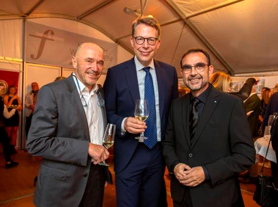 27 09 2024, International Festival of Classical Music Festival of Nations 2024, in the Kurhaus Bad Wörishofen in Unterallgäu, festival opening with guests of honor, from left