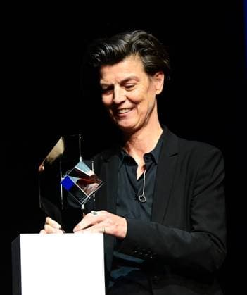29 09 2024 xkhx Kassel, Opera House of the State Theater Awarding of the Citizens Prize The Glass of Reason to the author and publicist Carolin Emcke Picture shows the prizewinner Carolin Emcke KH