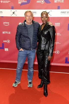 FIRST STEPS 2024 award ceremony Nico Hofmann and Florence Kasumba at the FIRST STEPS 2024 award ceremony at the Theater des Westens in Berlin Copyright: xEventpressxBerndtx