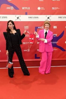 FIRST STEPS 2024 award ceremony Carola Schuler and Sarah Bauerett at the FIRST STEPS 2024 award ceremony at the Theater des Westens in Berlin Copyright: xEventpressxBerndtx