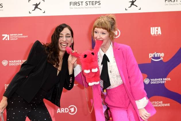 FIRST STEPS 2024 award ceremony Carola Schuler and Sarah Bauerett at the FIRST STEPS 2024 award ceremony at the Theater des Westens in Berlin Copyright: xEventpressxBerndtx