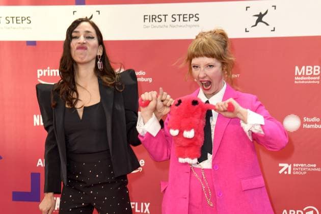 FIRST STEPS 2024 award ceremony Carola Schuler and Sarah Bauerett at the FIRST STEPS 2024 award ceremony at the Theater des Westens in Berlin Copyright: xEventpressxBerndtx