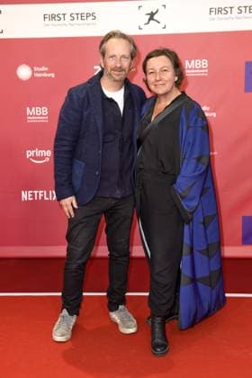 FIRST STEPS 2024 award ceremony Fabian Busch with Sunny Scheucher at the FIRST STEPS 2024 award ceremony at the Theater des Westens in Berlin Copyright: xEventpressxBerndtx