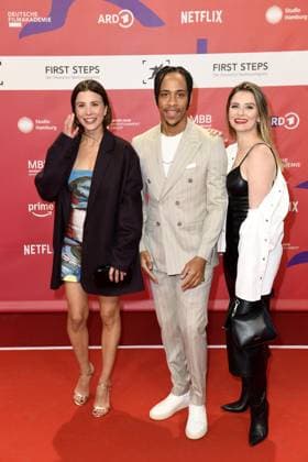 FIRST STEPS 2024 award ceremony Aylin Tezel , Jerry Hoffmann and Natalie Rudziewicz at the FIRST STEPS 2024 award ceremony at the Theater des Westens in Berlin Copyright: xEventpressxBerndtx