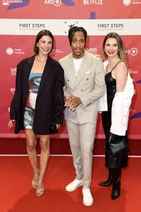 FIRST STEPS 2024 award ceremony Aylin Tezel , Jerry Hoffmann and Natalie Rudziewicz at the FIRST STEPS 2024 award ceremony at the Theater des Westens in Berlin Copyright: xEventpressxBerndtx