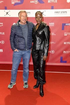 FIRST STEPS 2024 award ceremony Nico Hofmann and Florence Kasumba at the FIRST STEPS 2024 award ceremony at the Theater des Westens in Berlin Copyright: xEventpressxBerndtx