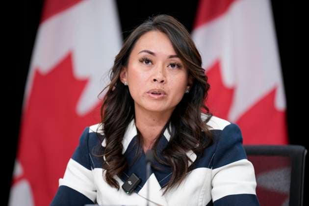 October 1, 2024, Ottawa, On, Canada: Small Business Minister Rechie Valdez speaks during a news conference in Ottawa, Tuesday, Oct. 1, 2024. Ottawa Canada  - ZUMAc35_ 20241001_zaf_c35_070 Copyright: xAdrianxWyldx
