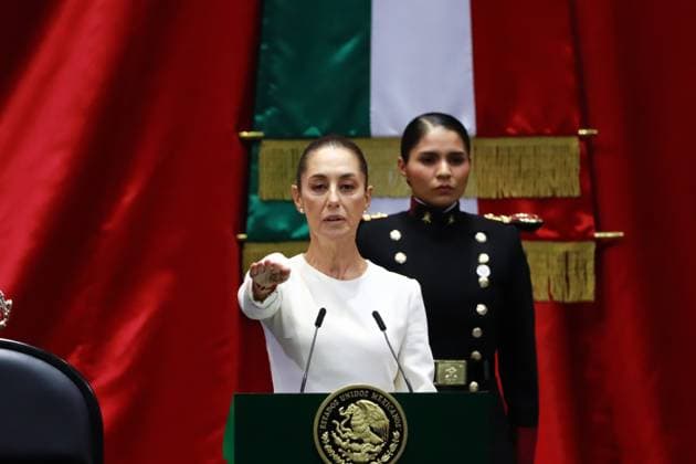 Mexico s incoming President Claudia Sheinbaum Pardo taking office as the new female President of Mexico during the inauguration ceremony at the Congress of the Union. on October 1, 2024 in Mexico City, Mexico. Mexico City Mexico - ZUMAe321 20241001_zia_e321_021 Copyright: xCarlosxSantiagox