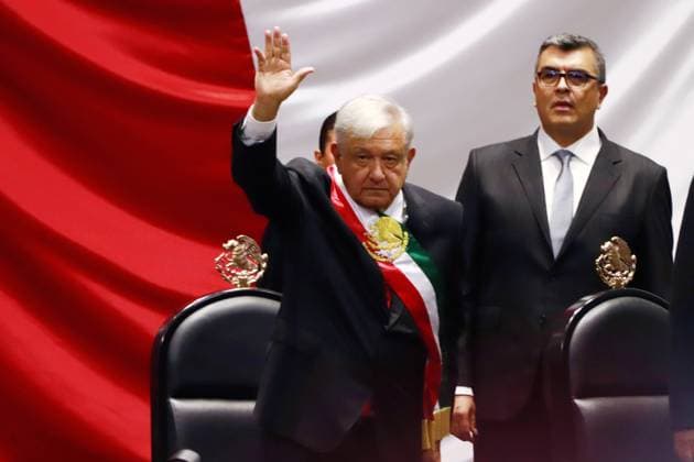 Outgoing President Andres Manuel Lopez Obrador during the Claudia Sheinbaum inauguration ceremony at the Congress of the Union. on October 1, 2024 in Mexico City, Mexico. Mexico City Mexico - ZUMAe321 20241001_zia_e321_005 Copyright: xCarlosxSantiagox