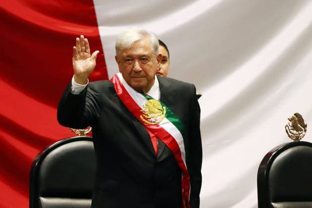 Outgoing President Andres Manuel Lopez Obrador during the Claudia Sheinbaum inauguration ceremony at the Congress of the Union. on October 1, 2024 in Mexico City, Mexico. Mexico City Mexico - ZUMAe321 20241001_zia_e321_007 Copyright: xCarlosxSantiagox