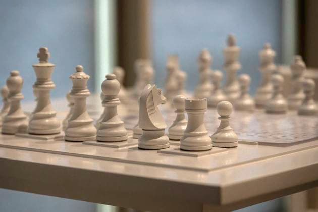 Solo exhibition Music of the Mind by Yoko Ono in Düsseldorf White Chess Set Play it Trust, a white chess set from 1966 Incidentally, K20 and K21 of the Stiftung Kunstsammlung Nordrhein Westfalen in Düsseldorf refer to art of the 20th and 21st centuries In the case of Yoko Ono, it is both Düsseldorf North Rhine-Westphalia Germany
