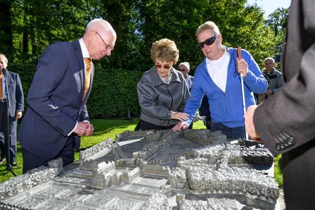 Apeldoorn, The Netherlands, 2024-10-03 14:41:33 APELDOORN , 03-10-2024, Paleis Het Loo Princess Margriet will unveil a model of Paleis Het Loo for people with a visual impairment in Apeldoorn on Thursday afternoon, October 3. PHOTO: NLBeeld Patrick van Emst Credit: NL Beeld Patrick van Emst  Copyright: xx x