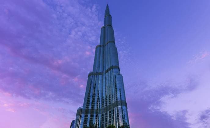 Burj Khalifa Wolkenkratzer im Finanzzentrum von Dubai, das höchste Gebäude der Welt Burj Khalifa skyscraper in Dubai downtown financial center, the tallest building in the world Copyright: imageBROKER elov ibxelo11503256.jpg