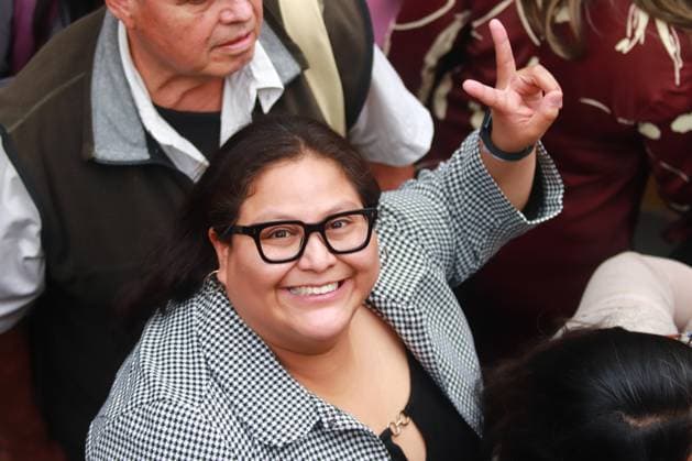 Citlali HernoÂ¡ndez, Secretary of Women s Affairs, attends the Clara Brugada Molina swearing-in ceremony as Mexico City Head of Government at the Congress of Mexico City. on October 5, 2024 in Mexico City, Mexico. Mexico City Mexico - ZUMAe321 20241005_zia_e321_134 Copyright: xCarlosxSantiagox