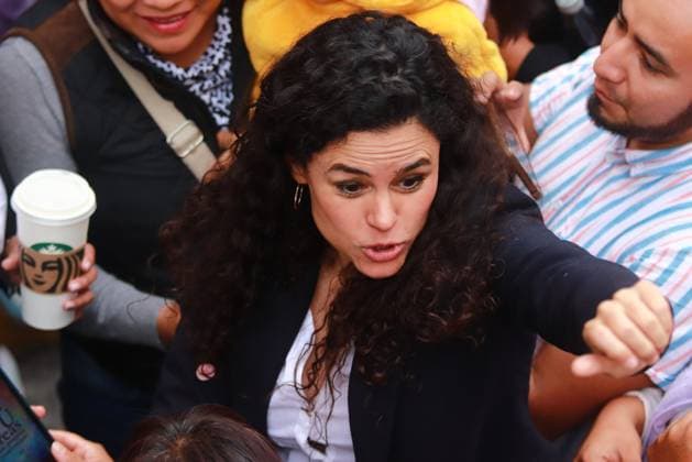 President of the political party Movimiento de Regeneracion Nacional (Morena) Luisa Maria Alcalde, attends the Clara Brugada Molina swearing-in ceremony as Mexico City Head of Government at the Congress of Mexico City. on October 5, 2024 in Mexico City, Mexico. Mexico City Mexico - ZUMAe321 20241005_zia_e321_131 Copyright: xCarlosxSantiagox