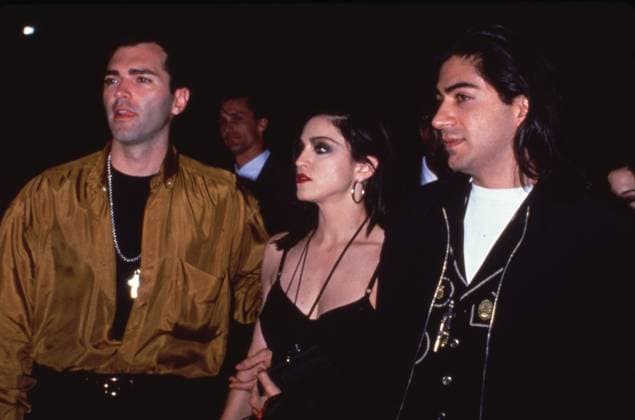 **FILE PHOTO** Christopher Ciccone Has Passed Away. Madonna with Christopher Ciccone and Alek Keshishian Circa 1980 s Copyright: xRalphxDominguez MediaPunchx