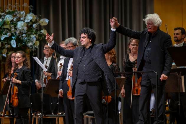 06 10 2024, International Classical Music Festival Festival of Nations 2024, concert in the Kurhaus with singer Rolando Villazon tenor , Guerassim Voronkov, conductor of the Baden Baden Philharmonic Orchestra 06 10 2024, Classical Music Festival Bad Wörishofen 06 10 2024, Classical Music Festival Bad Wörishofen
