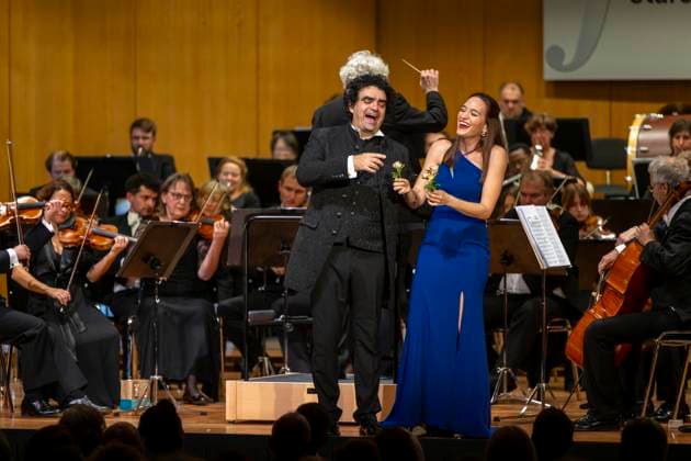 06 10 2024, International Classical Music Festival Festival of Nations 2024, concert in the Kurhaus with singer Rolando Villazon, tenor, Guerassim Voronkov, conductor of the Baden Baden Philharmonic Orchestra and Kate Lindsey, soprano re 06 10 2024, Bad Wörishofen Classical Music Festival 06 10 2024, Bad Wörishofen Classical Music Festival
