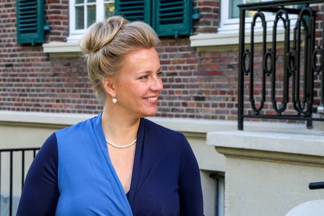 Ina Brandes CDU , Minister for Culture and Science of the State of North Rhine-Westphalia visits the Villa ten Hampel historical site Münster, North Rhine-Westphalia, DEU, Germany, 07 10 2024