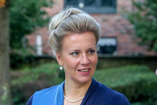 Ina Brandes CDU , Minister for Culture and Science of the State of North Rhine-Westphalia visits the Villa ten Hampel historical site Münster, North Rhine-Westphalia, DEU, Germany, 07 10 2024