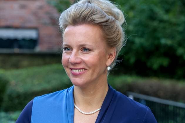 Ina Brandes CDU , Minister for Culture and Science of the State of North Rhine-Westphalia visits the Villa ten Hampel historical site Münster, North Rhine-Westphalia, DEU, Germany, 07 10 2024