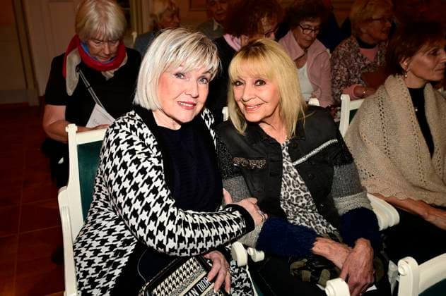 Hill Gutt Hauck and Cindy Berger at the gala of the European Cultural Workshop EKW Ein Lied geht um die Welt and the awarding of the Prince of Prussia Prize 2024 to Armin Mueller Stahl at the Konzerthaus am Gendarmenmarkt Berlin, 06 10 2024 Foto:xM.xWehnertx xFuturexImagex gala_konzerthaus_4168