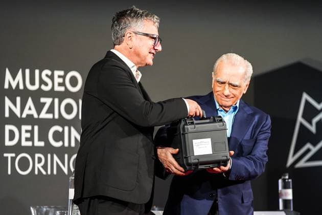 Entertainment Bilder des Tages US director Martin Scorsese honored by Italy s National Cinema Museum in Turin - 07 Oct 2024 Martin Scorsese speaks during a press conference, where he will be honored with a life achievement award by Italy s National Cinema Museum Stella della Mole Award at the Temple Hall of the Mole Antonelliana in Turin, Italy, 07 October 2024. 7 Oct 2024, Credit:Ufficio stampa Lega Avalon Italy, TO, Turin  Copyright: xUfficioxstampaxLegax xAvalonx 0917766698