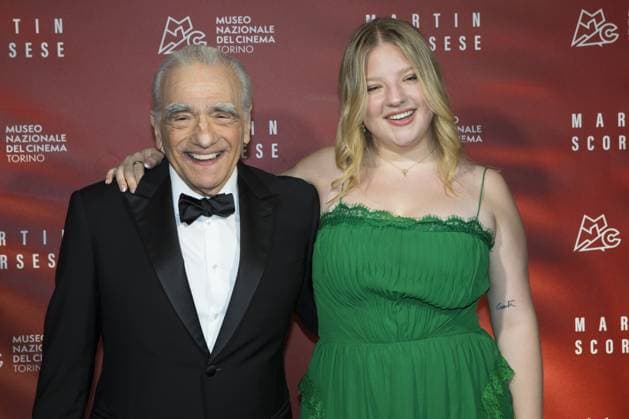 Turin, Italy. 7th October 2024. Film director Martin Scorsese (left) with daughter Francesca Scorsese (right) on red carpet during event in his honor at National Museum of Cinema  Copyright: xMarcoxDestefanisx xipa-agency.nex xMarcoxDestefanisx IPA_Agency_IPA50419915