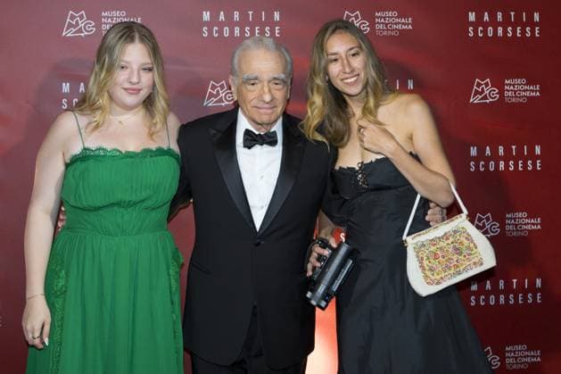 Turin, Italy. 7th October 2024. Film director Martin Scorsese (center) with daughter Francesca Scorsese (left) on red carpet during event in his honor at National Museum of Cinema  Copyright: xMarcoxDestefanisx xipa-agency.nex xMarcoxDestefanisx IPA_Agency_IPA50419922