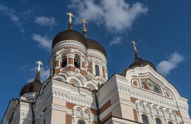 Views of Alexander Nevsky Cathedral, UNESCO World Heritage Site, Tallinn, Estonia, Europe Copyright: JulioxEtchart 1188-1110