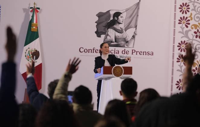 Mexico s first female president, Claudia Sheinbaum Pardo, speaks during an briefing conference, where she presented the National Security Strategy, at the National Palace. on October 8, 2024 in Mexico City, Mexico. Mexico City Mexico - ZUMAe321 20241008_zia_e321_002 Copyright: xIanxRoblesx