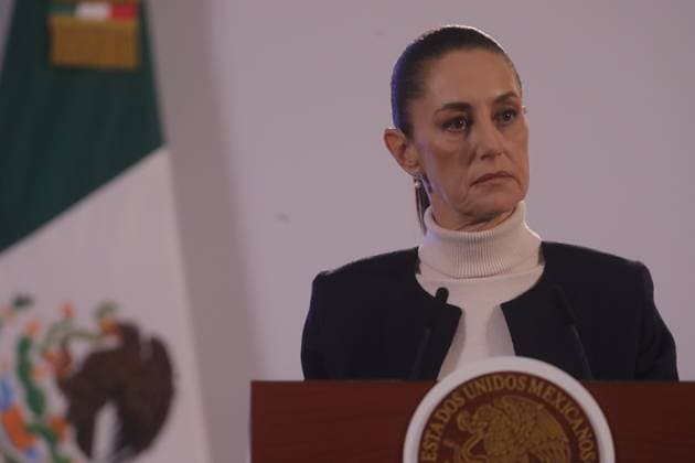 Mexico s first female president, Claudia Sheinbaum Pardo, speaks during an briefing conference, where she presented the National Security Strategy, at the National Palace. on October 8, 2024 in Mexico City, Mexico. Mexico City Mexico - ZUMAe321 20241008_zia_e321_007 Copyright: xIanxRoblesx